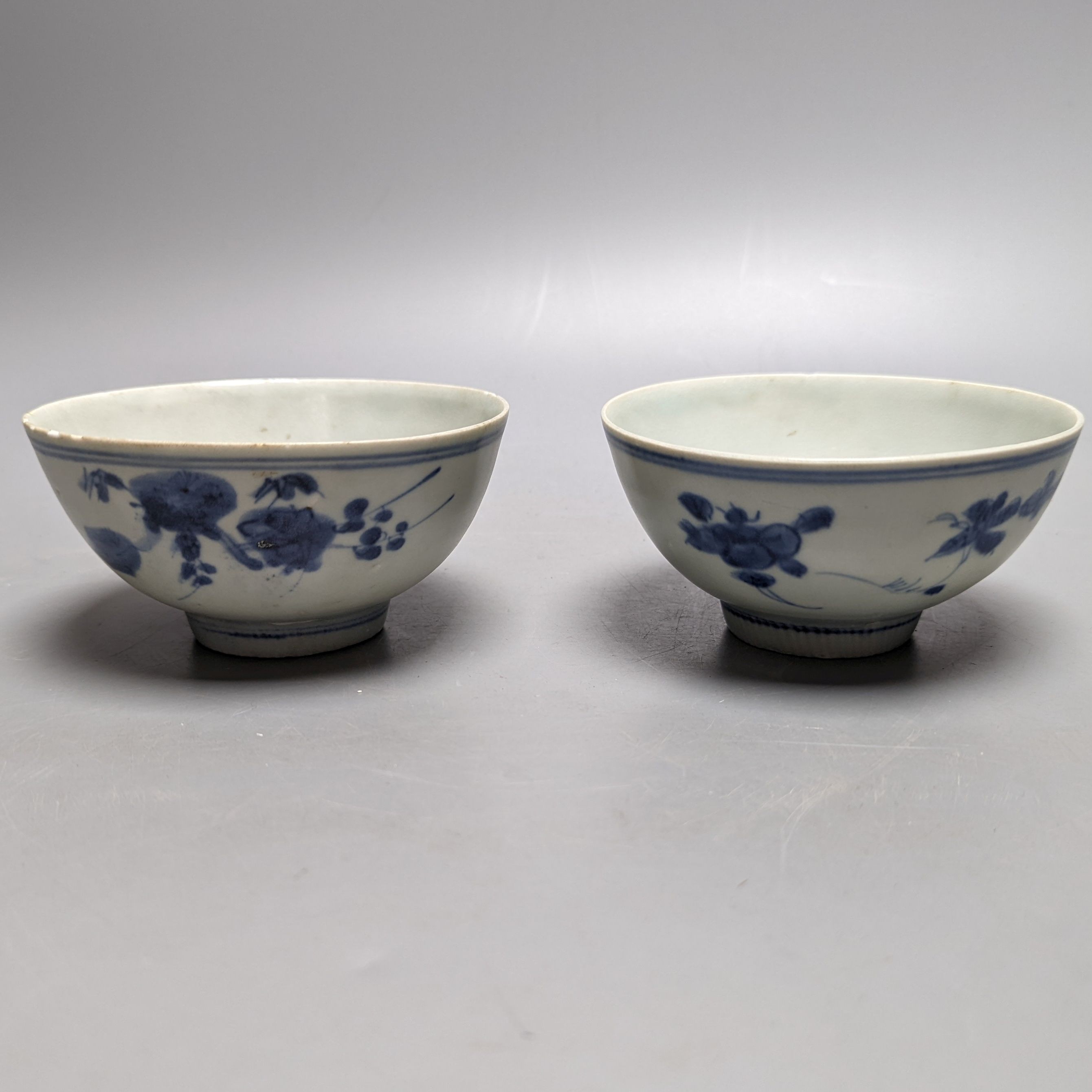 Two Chinese Ming dynasty provincial blue and white bowls (ex-Hatcher Collection, Christie’s)